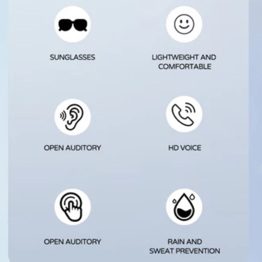 AI Wireless Bluetooth Smart Sunglasses Translating Connect to Phone - Picture 5 of 10